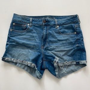 American Eagle stretchy mid rise denim shorts